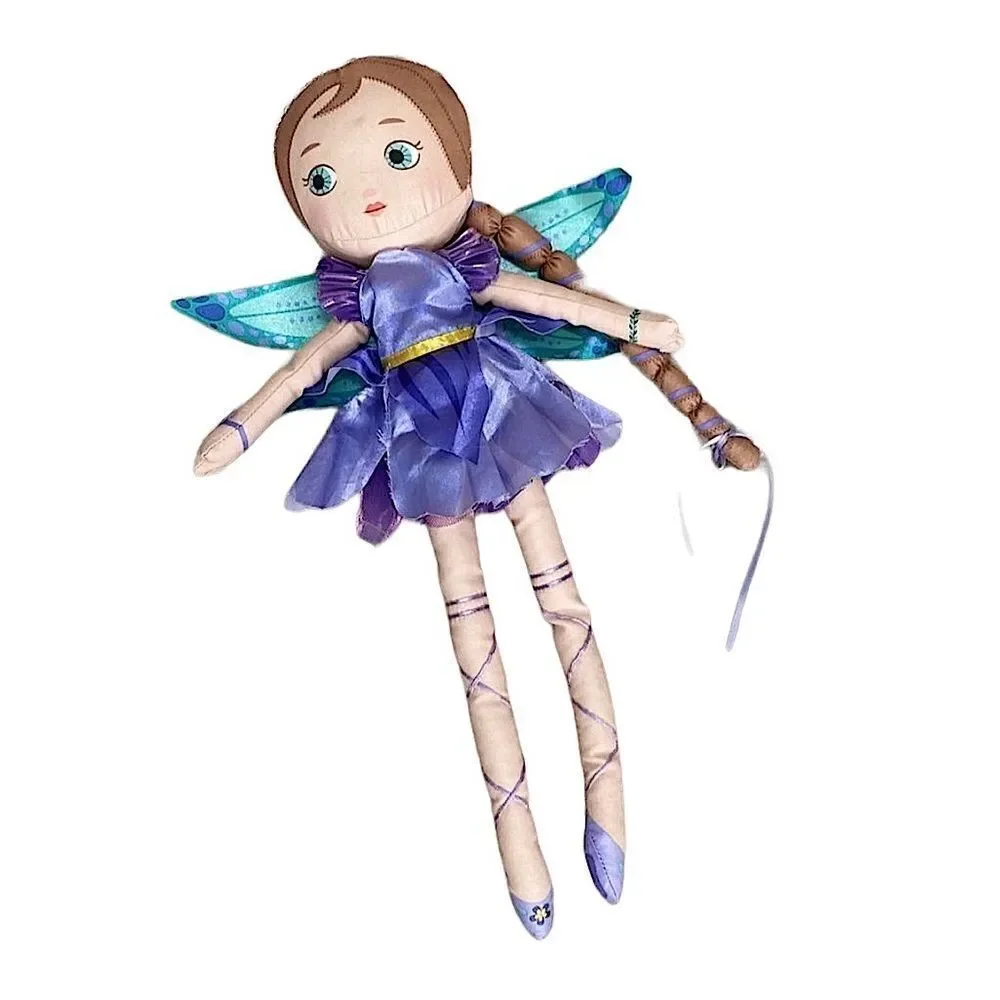 Mooshka Flowerina Doll Petal 17” Purple Ballerina